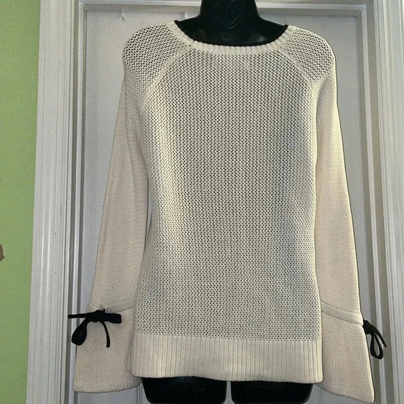 Loft beautiful Cream Long Sleeve Sweater - Picture 4 of 8